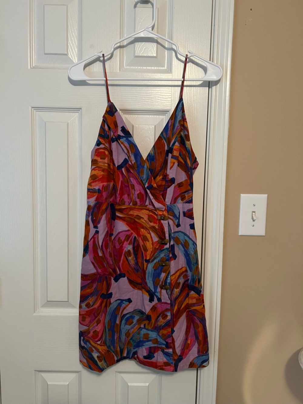 Farm Rio Vibrant Abstract Print Dress
